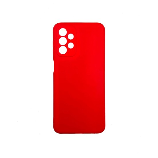 Capa de Silicone com Moldura de Câmera para Samsung Galaxy A23 4g Vermelho